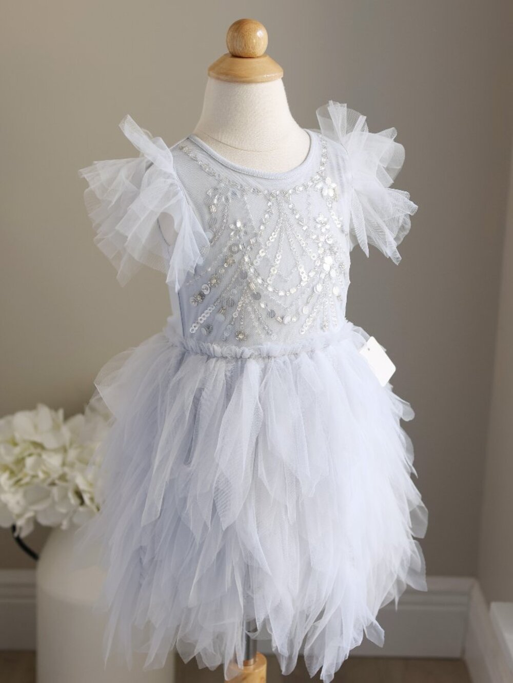 Tutu Du Monde Bebé Silver Tutu Dress Hall of Mirrors Silverlite Party Portrait